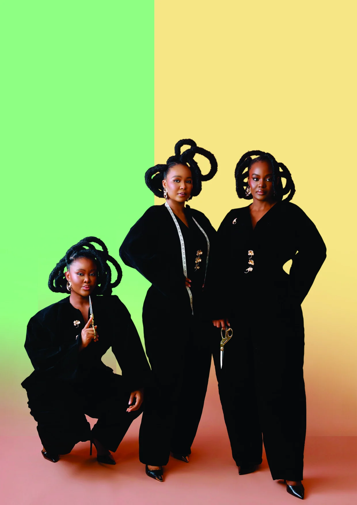 Chioma, Onyekachi and Ngozi Okochi — the LadyBeellionaire Sisters