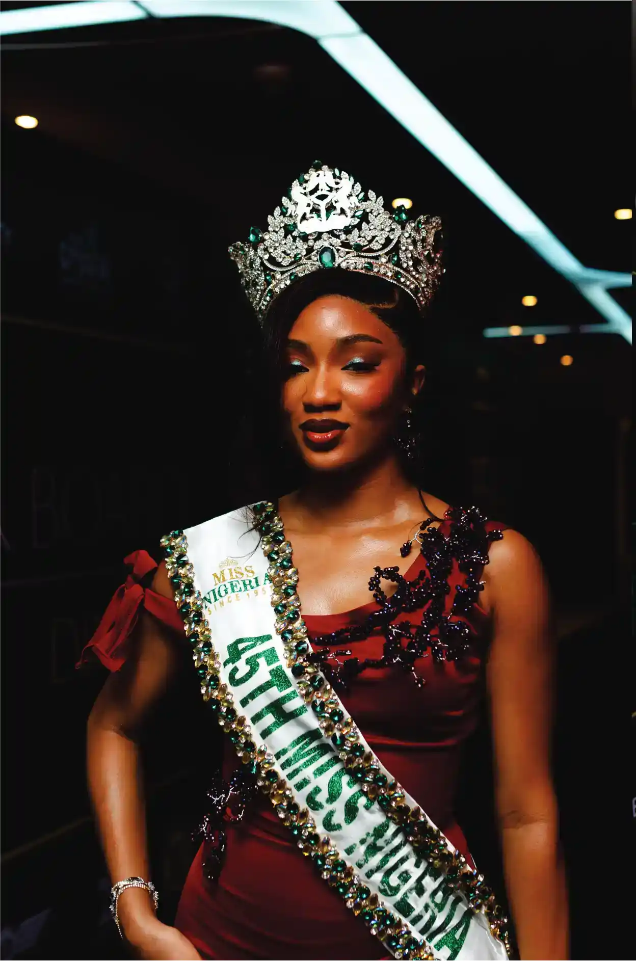 45th Miss Nigeria in crown and sash